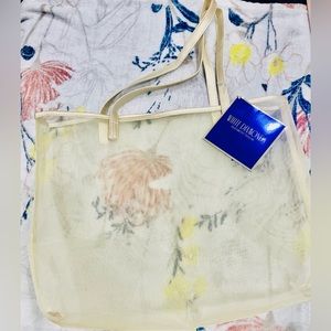Women Mesh Tote Casual Foldable Beach Bag